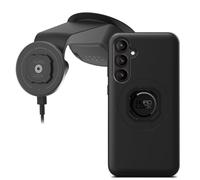 Quad Lock Windscreen/Dashboard Suction (V6) Car Phone Mount with MAG Phone Case and MAG Wireless Charging Head for Galaxy S23 FE