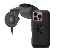 Quad Lock Windscreen/Dashboard Suction (V6) Car Phone Mount with MAG Phone Case and MAG Wireless Charging Head for iPhone 16 Pro