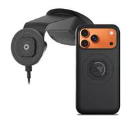 Quad Lock Windscreen/Dashboard Suction (V6) Car Phone Mount with MAG Phone Case and MAG Wireless Charging Head for iPhone 17 Pro Max