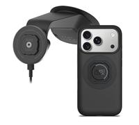 Quad Lock Windscreen/Dashboard Suction (V6) Phone Mount Car Kit with MAG Phone Case and MAG Wireless Charging Head for iPhone 18 Pro