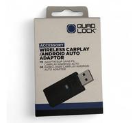 Quad Lock Wireless Car Adapter for Apple CarPlay & Android Auto - Plug & Play USB for Cars with Wired CarPlay/Android Auto