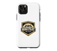 Quad Pilot FPV Drone Racing Vintage Badge Military Gift Case for iPhone 11 Pro
