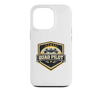 Quad Pilot FPV Drone Racing Vintage Badge Military Gift Case for iPhone 13 Pro