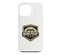 Quad Pilot FPV Drone Racing Vintage Badge Military Gift Case for iPhone 13 Pro Max
