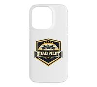 Quad Pilot FPV Drone Racing Vintage Badge Military Gift Case for iPhone 14 Pro