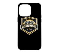 Quad Pilot FPV Drone Racing Vintage Badge Military Gift Case for iPhone 14 Pro Max
