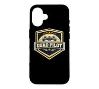 Quad Pilot FPV Drone Racing Vintage Badge Military Gift Case for iPhone 16