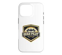 Quad Pilot FPV Drone Racing Vintage Badge Military Gift Case for iPhone 16 Pro