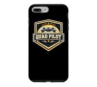 Quad Pilot FPV Drone Racing Vintage Badge Military Gift Case for iPhone 7 Plus/8 Plus
