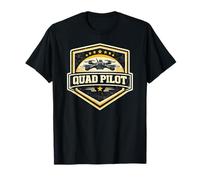 Quad Pilot FPV Drone Racing Vintage Badge Military Gift T-Shirt