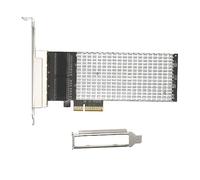 Quad Port 2.5G Base T PCIe Network Adapter, Gigabit Ethernet Card with I225 Chip, 10/100/1000M/2.5Gbps RJ45 NIC for Linux, PCI Express X4 LAN Controller for