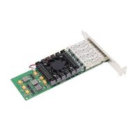 Quad Port PCIe X8 10 Gigabit Ethernet Server Card with SFP28 and LC Fiber Port