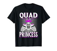 Quad Princess ATV Riding Girls Muddy Four Wheeling Off Road T-Shirt