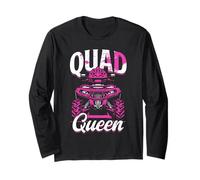 Quad Queen Womens ATV Offroad Rider Graphic Long Sleeve T-Shirt