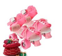 Quad Roller Shoes - Adjustable Roller Skates for Children, WeRoller 4 Wheels | Adjustable Quad Skate: Wear-resistant and No Need to Take Off Shoes, with Wheels Teens Princi