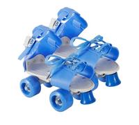 Quad Roller Skates - Builds Balance For Young Skaters, Double Row Four Wheel Support, 9x17.5x20cm Sizing + 1700g Heavy Duty Frame, Toughened PVC Shell - For Beginners & Park