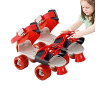 Quad Roller Skates - Quad Roller Shoes | Adjustable Roller Skates with 4 Wheels and Double Design, No Need to Take Off Your Shoes, Retro Quad Skates for Recreation Activities All