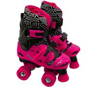 Quad Skate Boots Black & Pink Size 13-2 Medium Padded Liner 4-Wheel Stopper Pro