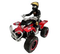 Quad Toy for Children with Pilot and Clutch Movement - ATV Moto Cross All Terrain Sport Race Large, Multicoloured