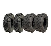 Quad Tyres 4-25X8-12 & 25X11-12 6ply E Marked road legal ATV extra wide