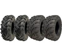Quad Tyres 4-25X8-12 & 25X11-12 6ply E Marked road legal ATV extra wide