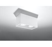 Quad White Square LED Ceiling Lamp - Modern Loft Design - High Quality GU10