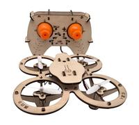Quadcopter Educational For Young Engineers Interactive Flying Drone For Hands On Learning Crafting Critical Thinking And Problem Solving (Blue, 14CM)
