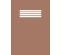 Quaderno a Quadretti formato A4 di 100 Pagine Copertina color Mocha Mousse: Taccuino dal design minimale e professionale, ideale per scuola, studio, appunti tecnici, diario personale