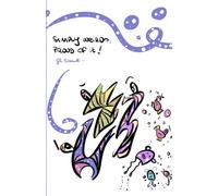 Quaderno a quadretti “GLI EUCARIOTI” - Illustrazione originale SIMPLY WEIRDO, PROUD OF IT + retro viola pastello: Creature marine & microbi simpatici - Frasi inclusive e motivazionali - A5, 100 pagine