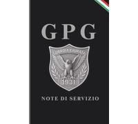 Quaderno a Righi "GPG" tascabile per Guardia Particolare Giurata 13 x 20 cm, color Argento: Taccuino professionale per operatori di sicurezza, GPG - ... per prendere appunti durante il servizio