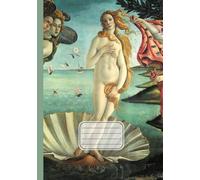 Quaderno A5 a quadretti: Sandro Botticelli, La nascita di Venere | Arte in copertina | Grid Notebook elementari, medie, superiori, università | Quadretti 5 mm senza margine | 110 pagine | Formato A5