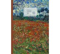 Quaderno A5 puntinato: Vincent Van Gogh, Campo di papaveri | Arte in copertina | Dotted Notebook con griglia a puntini per appunti, scrivere, dipingere | 110 pagine | Formato A5