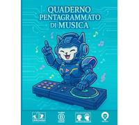 Quaderno di Musica per Bambini tipo A4: 6 Pentagrammi Grandi a Pagina,100+ Pagine • Scuola Materna e Primaria • Righe Larghe, Facile da Usare: ... ICE® - Infinite Child Evolution)