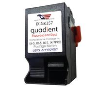 Quadient Ink Cartridge IXINK357 for Quadient Postage Machine iX-3, iX-5, iX-7, iX-7PRO Series, 17000 Yields, USPS-Approved Red Ink by American Mailing Solutions Inc.