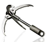QUADPALM - Stainless Steel Survival Grappling Hook/4 Folding Claws/Multifunctional Hook for Outdoor Camping Hiking Tree Rock Mountain Climbing/Grappling Hook/Climbing Claw/Gravity Hook/Flying Tigers