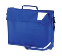 Quadra Book Bag with Strap, Bright Royal, One Size