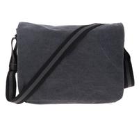 Quadra Canvas Bag DIN A4 Canvas Shoulder Bag + Water Bottle, Black (Black) - QD610