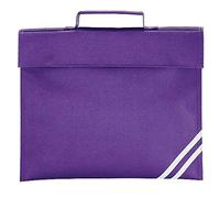 Quadra Classic Book Bag - 5 litres (Pack of 2) (One Size) (Purple)