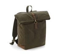 Quadra Earth-Toned & Seasonless Style Heritage Waxed Canvas Backpack