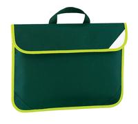 Quadra Enhanced-Vis Book Bag - 4 Litres in Bottle Green Quadra Bottle Green One Size