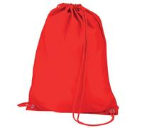 Quadra Gymsac Shoulder Carry Bag - 7 Litres (One Size) (Bright Red)
