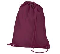 Quadra Gymsac Shoulder Carry Bag - 7 Litres (One Size) (Burgundy)