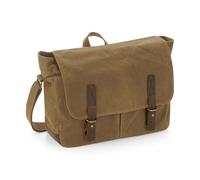 Quadra Heritage Waxed Canvas Messenger Bag RW7078