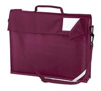 Quadra Junior book bag with strap Burgundy