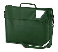 Quadra Junior Book Bag with Strap in Bottle Green