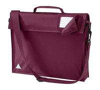 Quadra Junior Book Bag With Strap (One Size) (Burgundy)
