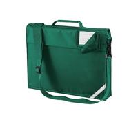 Quadra Men's Adjustable Strap Book Bag in Bottle Green Quadra Bottle Green