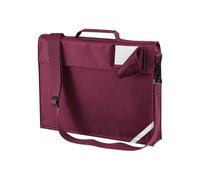 Quadra Men's Adjustable Strap Book Bag in Burgundy Quadra Burgundy