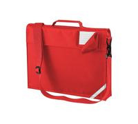 Quadra Men's Adjustable Strap Book Bag in Light Red Quadra Light Red