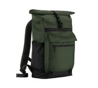 Quadra Men's Axis Roll Top Backpack in Dark Green Quadra Dark Green